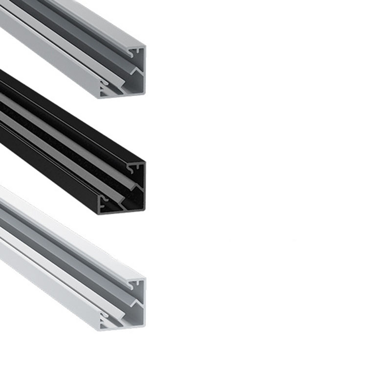 LED Light Diffuser Corner Channel Aluminum Profile For 10mm LED Rope